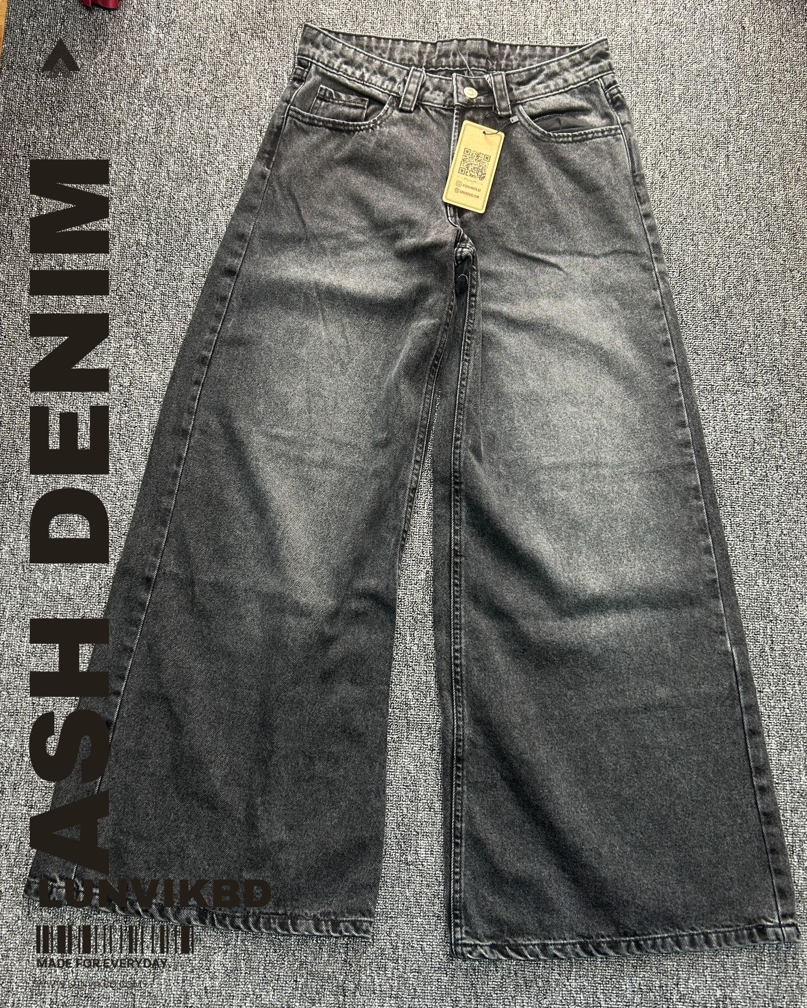 Wide Leg Jeans — Ash Wash